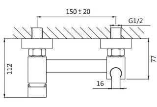 Гигиенический душ со смесителем Shevanik S137H чёрный